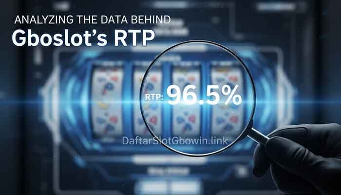 A cybersecurity analyst inspects the RTP of a slot game on slot terpercaya tergacor-gboslot